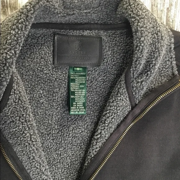 Lauren Ralph Lauren Women Leather Coat Small